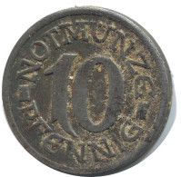 10 PFENNIG 1920 AACHEN STADT NOTGELD ALEMANIA Moneda GERMANY #AD592.9.E.A - 10 Renten- & 10 Reichspfennig