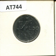 50 LIRE 1977 ITALY Coin #AT744.U.A - 50 Lire