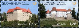 Slovenia 2017. EUROPA Stamps - Palaces And Castles (MNH OG) Set Of 2 Stamps - Slovénie