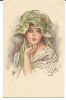 Colombo.  982-6.  Très Belle Carte. Femme Avec Bonnet Vert - Colombo, E.