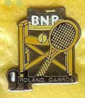 @@ Banque BNP Raquette Tennis ROLAND GARROS 1991 @@ba90b - Tennis