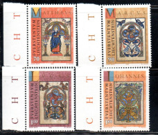 LIECHTENSTEIN 1996 CHRISTMAS NATALE NOEL WEIHNACHTEN NAVIDAD COMPLETE SET SERIE COMPLETA MNH - Nuevos