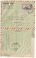 Ethiopia Stationery Air Letter Aerogramme C.25 Simple Commerce Use Asmara 4feb1953 To Italy - Etiopia