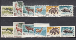 Bulgaria 1958 - Forest Animals, Mi-Nr. 1058/63A+B, MNH** - Unused Stamps