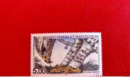 SAINT PIERRE ET MIQUELON SPM 2001  - 1 V MNH ** Poste Aerienne Oiseau Buse YT PA 80 Faciale 0,76€ Cote 3,2 € Ucello - Nuevos