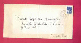 Lettre De 2000 Pour Saint-Pierre - YT N° 664 - Seul Sur Lettre - Oblitération De Miquelon - Briefe U. Dokumente