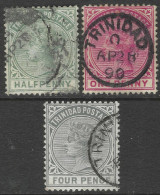 Trinidad. 1883-94 Queen Victoria. 4 Used Values To 4d. SG 106etc. M4024 - Trinité & Tobago (...-1961)