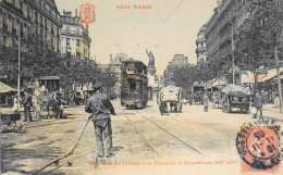 CPA. [75] Paris > TOUT PARIS - N° 98 - Rue Du Temple à La Place De La République - (IIIe  Arrt) - 1905 - Coll. F. Fleury - Arrondissement: 03