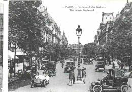 Reproduction CPA - 75 Paris - Boulevard Des Italiens - Automobiles - CPM - Carte Neuve - Voir Scans Recto-Verso - Non Classés