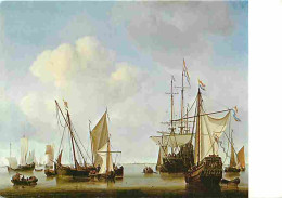 Art - Peinture - Willem Van De Velde - Ships In The Roads - Vaissaeaux En Eau Calme - Carte Neuve - CPM - Voir Scans Rec - Malerei & Gemälde