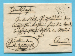Faltbrief Von Bünzen Nach Aarau 1861 - ...-1845 Voorlopers