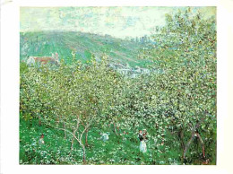 Art - Peinture - Claude Monet - Vétheuil - Es Pruniers En Fleur - CPM - Voir Scans Recto-Verso - Malerei & Gemälde