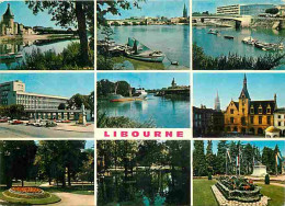 33 - Libourne - Multivues - Automobiles - Flamme Postale - CPM - Voir Scans Recto-Verso - Libourne