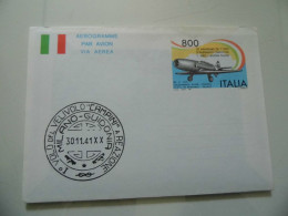 Aerogramma "1° Volo Veivolo CAMPINI A Reazione Milano Guidonia  30 11 1941" - 1981-90: Marcophilie