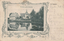 Lichtenstein-St. Egidien, Kirche Und Alte Schule, Gel.1907 - Lichtenstein