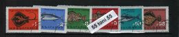 1965 Fauna  FISH( Mi 1542/47 )6 V.- Used/oblitere (O)  BULGARIA / Bulgarie - Used Stamps