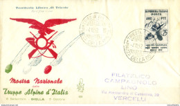 Zona A. Truppe Alpine FDC 1952. - Other & Unclassified