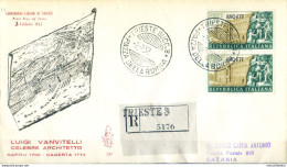 Zona A. Luigi Vanvitelli FDC 1952. - Andere & Zonder Classificatie