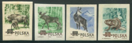 POLAND 1954 Protected Animals Imperforate MNH / **.  Michel 885-88B - Neufs