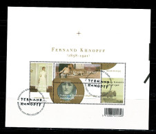 2004 N° BL107 (3229/3232) Postfris Met 1édag Stempel : HEEL MOOI ! MNH Avec Cachet 1er Jour : FERNAND KHNOPFF - 2002-… (€)