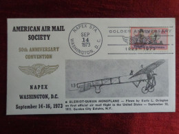 1973 - COVER - U.S.A., AMERICAN AIR MAIL SOCIETY, 50th ANNIVERSARY CONVENTION - Collections (without Album)