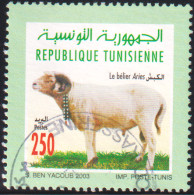 2003-Tunisie / Y&T 1491--  Faune & Flore; Bélier Aries  -Obli - Farm