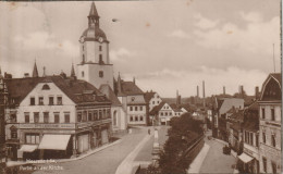 Meerane, Partie An Der Kirche, Gel.1924 - Meerane