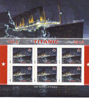 LI05 Titanic 1912-2012 The World's Most Famous Ships Mini Sheet - Bateaux