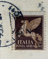 R.S.I. - GUARDIA NAZIONALE REPUBBLICANA G.N.R. 50 C. P.A. Su Cartolina Da PAVIA A BRESCIA IL 17/12/44 - Marcophilia