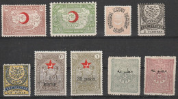 Türkei: Posten Mit Div. Versch. Werten Vor 1945,   Ungebraucht - Mezclas (max 999 Sellos)