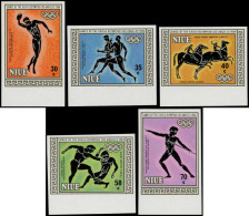 NIUE Poste ** - 434/38, Non Dentelés, Bdf (tirage 150): Jeux Olympiques De Los Angeles 84 - Niue