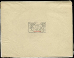 COLONIES SERIES Poste MAQ - 1937, Maquette Originale Sur Calque, Crayon Et Encre, Format Du Timbre émis, Cartouche Du No - Unclassified