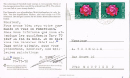 54712. Postal GENEVE (Suisse) 1978. Sellos De Suecia Tematica Aves, Birds - Briefe U. Dokumente