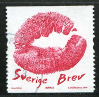 Réf 77 < SUEDE Année 2009 < Yvert N° 2664 Ø Used < SWEDEN < Baiser Lèvres - Usados