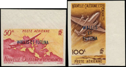 WALLIS & FUTUNA Poste Aérienne ** - 12/13, Non Dentelés, Bdf: Avions (Maury) - Cote: 160 - Unused Stamps
