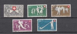 PP   1951  N° B51 à- B55    OBLITERES    COTE 60.00         CATALOGUE SBK - Used Stamps