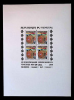 CL, Bloc De 4, Neuf,block, République Du Sénégal, Hundertwasser Friedensreich, Fenêtres Arc En Ciel, 1979, Frais Fr 2 E - Senegal (1960-...)