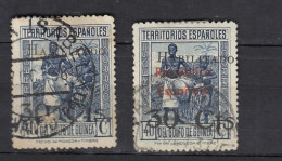 Spanish Guinea 1937 Definitives, Surcharges, Used (e-801) - Guinea Spagnola