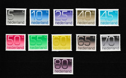 Netherlands Crouwel Cypher Coil Stamps  1976-1991  MNH ** - Ongebruikt