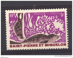 SPM  :  Yv  391  **   Phoques - Unused Stamps