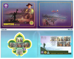 SRI LANKA 2024 SCOUTING GIRLS GUIDE SCOUTS PRESENTATION PACKS CONTAINS ODD SHAPE MINIATURE SHEET AND FDC RARE MNH - Nuovi