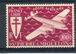 Saint Pierre Et Miquelon  -  1942  -  Avion  :  Yv  10  ** - Nuovi