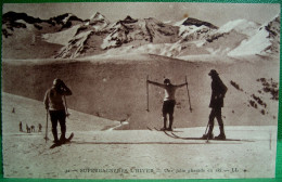 Cpa 31 SUPERBAGNERES Animée UNE JOLIE GLISSADE En SKI , Skieurs Sports D Hiver  PYRENEES . Editeur LL - Superbagneres