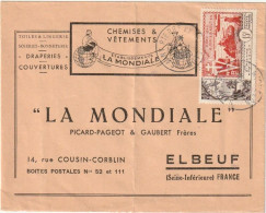 1954 ST PIERRE MIQUELON LETTRE AFFR YVERT P.A.22 OBLITERE ST PIERRE MIQUELON 31 - 8  1950 - Covers & Documents