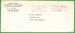 ZA1556 - USA  - POSTAL HISTORY - MECHANICAL POSTMARK On Cover FOREST FIRES  1955 - Poststempel