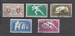 PP   1950  N° B47 NEUF**  B46  OBLITERE  B48 à B50  OBLITERES   COTE 75.00         CATALOGUE SBK - Used Stamps