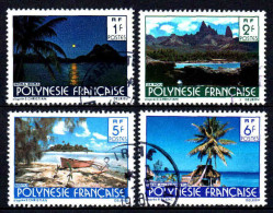 Polynésie - 1979  - Paysages -  N° 132/133/136/137  - Oblit - Used - Gebruikt