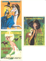 KB1802 - DEPLIANTS LOTERIE NATIONALE - GRAND PRIX DE PARIS - TIERCE - PMU - Billets De Loterie