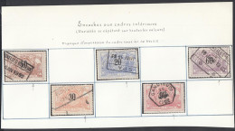 Belgique 1895 - Timbres Oblitérés Entre TR 15 Et 25 Avec Curiosité "Encoche". Qualité Mixte... (EB) AR-02414 - Afgestempeld