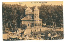 RO 63 - 23577 PITEST, Trivale Park, Romania - Old Postcard, CENSOR - Used - 1918 - Rumänien